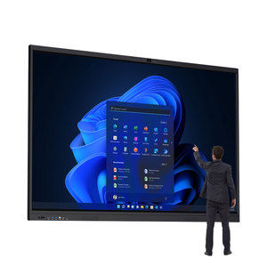 55-110 pulgadas 4K LCD Pen Finger Touch Interactive Flat Panel Whiteboard Smart Board Android <span class=keywords><strong>Windows</strong></span> para la clase escolar - Product Image 1