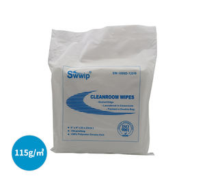 Paños de Limpieza para Cuartos Limpios de 9x9 Pulgadas, Clase 1000, Tejido de Doble Punto, 100% Poliéster - Product Image 4