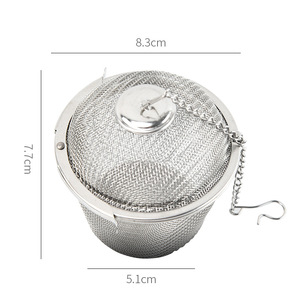 Yangjiang Stainless Steel <b>Tea</b> <b>Infuser</b> Large Mesh Filter With Chain For Spices And <b>Tea</b> Brewing Kitchen Utensil - Product Image 2