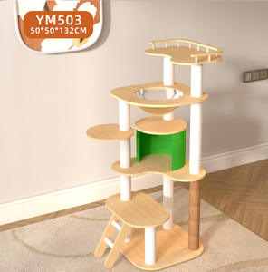 Árvore para Gatos de Chão ao Teto em MDF <span class=keywords><strong>2026</strong></span>, Plataforma de Salto, Estrutura de Escalada para Gatos, Casa para Animais de Estimação, Torre de Madeira com Sisal - Product Image 6