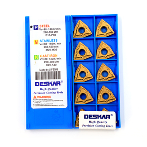 Cho deskar WNMG080404-MT WNMG080412-MT CNC Lathe <span class=keywords><strong>Carbide</strong></span> tiêu cực tam giác chèn Công cụ Cắt cvd tùy chỉnh OEM - Product Image 2