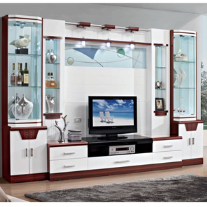 Gran unidad de pared de entretenimiento, <span class=keywords><strong>esquina</strong></span> de madera, soporte de TV para televisión, muebles de sala de estar, muebles para el hogar, mueble de TV moderno - Product Image 4