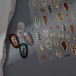 Pegatinas Metálicas para <span class=keywords><strong>Uñas</strong></span> con Patrón Animal Retro, Ultrafinas, Transparentes, Minimalistas, en Oferta, Personalizadas, Forma Irregular <span class=keywords><strong>de</strong></span> <span class=keywords><strong>Leopardo</strong></span> para Chicas - Product Image 1