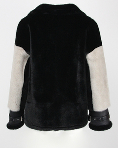 OFTBUY 2023 nuovo finto <span class=keywords><strong>visone</strong></span> bifacciale caldo corto cappotto di pelliccia di <span class=keywords><strong>visone</strong></span> artificiale per le donne giacca di pelle e pelliccia artificiale per le donne - Product Image 3