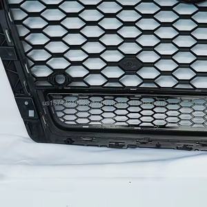 OEM Custom Glossy Black Honeycomb <b>Mesh</b> ABS New High Quality Audi A4L B9 2017-2019 RS4 Style Front <b>Grille</b> Frame US Stock PNB - Product Image 5