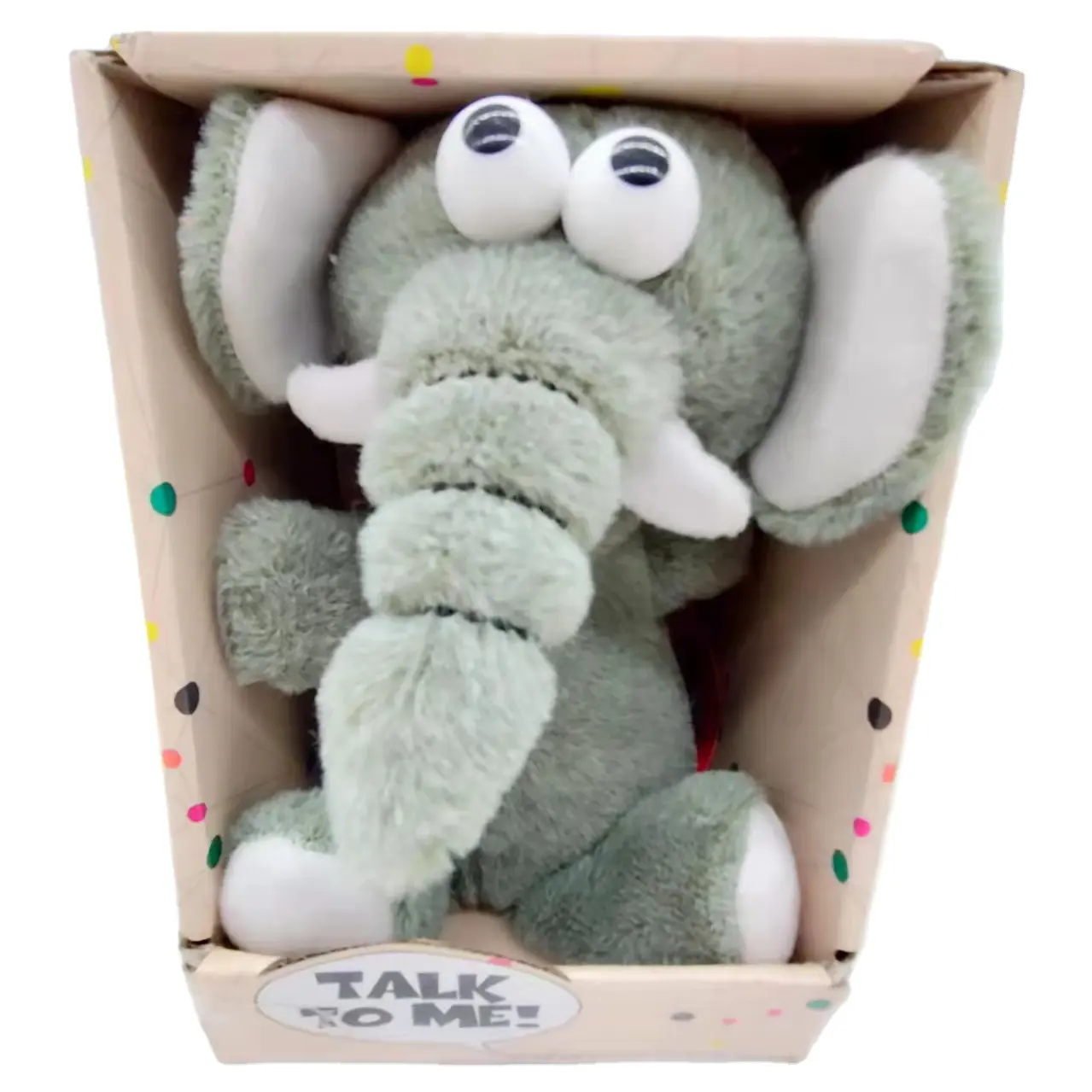 Grosir Mainan Boneka Gajah Lucu Mainan Boneka Elektrik Rekaman Gajah Belajar Berbicara Ayunan Mainan Boneka Lembut
