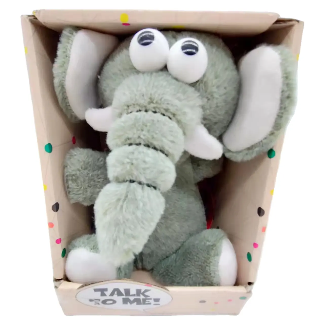 Groothandel Knuffels Leuke Olifant Opname Elektrische Knuffels Olifanten Leren Praten Swing Zachte Knuffels