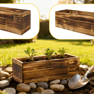Boîte <span class=keywords><strong>rectangulaire</strong></span> en <span class=keywords><strong>bois</strong></span> pour fleurs, 8x4x4 pouces, pour faire pousser des plantes vertes sur les balcons ou les tables, grande jardinière en <span class=keywords><strong>bois</strong></span>. - Product Image 5
