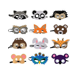 A934 <span class=keywords><strong>Animales</strong></span> <span class=keywords><strong>del</strong></span> <span class=keywords><strong>bosque</strong></span> Máscaras <span class=keywords><strong>de</strong></span> fieltro Criaturas <span class=keywords><strong>del</strong></span> <span class=keywords><strong>bosque</strong></span> Jungle Cosplay Campamento Fiesta temática Favores Suministros Niños Venta al por mayor Máscara <span class=keywords><strong>de</strong></span> terror - Product Image 4