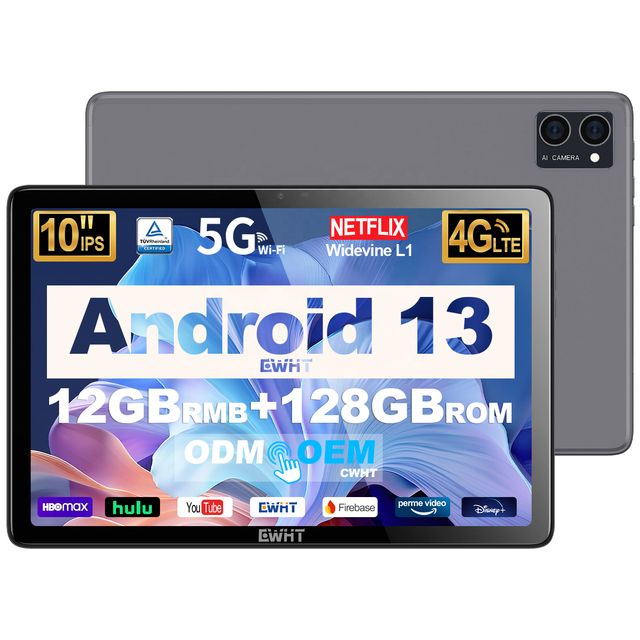 OEM Cheap 10 Inch Kids Tablets 1280*800 RAM 12GB ROM 128GB Dual Cameras SIM Cards 4G Wifi Calling Android 13 Tablet PC Tablette