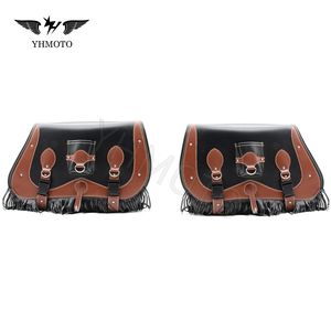 Pour <span class=keywords><strong>Kawasaki</strong></span> Vulcan S Honda Harley Sportster XL Cafe Racer Classic pièces de <span class=keywords><strong>moto</strong></span> arrière sac de selle latéral rangement de bagages - Product Image 6