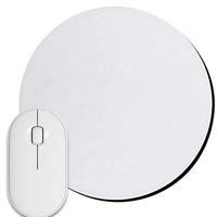 Tapis de souris de jeu rond de haute qualité pour impression par transfert, blanc vierge pour sublimation, personnalisable pour la maison et le bureau