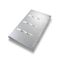 Moule à pain Pullman commercial en acier inoxydable 4 cavités 590x260x118mm avec 4 sangles, antiadhésif, conception personnalisée pour hôtels