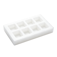 Insert en mousse EPE personnalisé en laine perlée, doux et amortissant, pour l'emballage et l'expédition de boîtes cadeaux cosmétiques et de soins de la peau