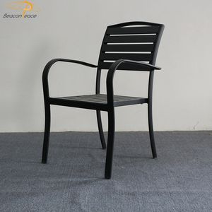 कैज़ुअल बिस्ट्रो डाइनिंग टेबल और कुर्सियाँ होटल रेस्तरां कॉफ़ी शॉप डाइनिंग टेबल सेट एल्युमीनियम गार्डन आँगन आउटडोर फ़र्निचर - Product Image 5