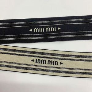 Custom Jacquard Striped Nylon <b>Webbing</b> with Herringbone Waistband for Bags and Home Textile Use - Product Image 2