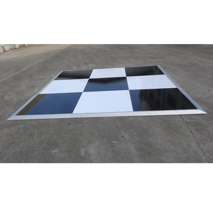 Pista de baile portátil de estilo simple para bodas, en blanco y negro. - Product Image 1