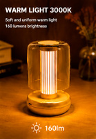 مصباح ليلي LED بضوء أبيض دافئ قابل لإعادة الشحن مع إمكانية تعديل السطوع Ra80 يدوم 40000 ساعة للاستخدام في غرف النوم