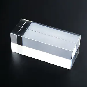 Rõ ràng 3D laser tinh thể trống Cube Khối thủy tinh chặn giấy K9 pha lê Cube