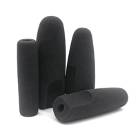 Cache-microphone en mousse imprimé avec logo, grande taille personnalisable disponible, bonnette anti-vent en mousse pour microphone