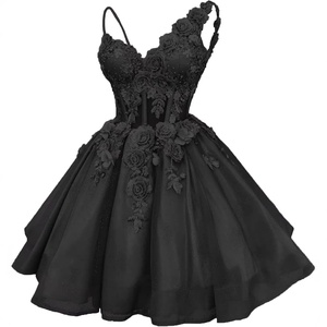 S2518N 2026 Nuovo Abito da Sera in Cashmere con Applicazioni in Pizzo, Vestito da Ballo per Adolescenti, in <span class=keywords><strong>Tulle</strong></span> con Perline, ad Asciugatura Rapida - Product Image 2