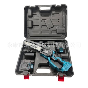 เลื่อยโซ่ยนต์ขนาดเล็ก 8 นิ้ว ใช้แบตเตอรี่ไร้สาย สำหรับตัดไม้ ใช้งาน DIY - Product Image 2