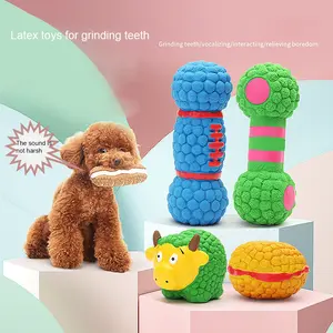 Toptan burger çörekler çiğneme taşlama diş temizleme köpek interaktif oyuncaklar pet lateks ses oyuncaklar