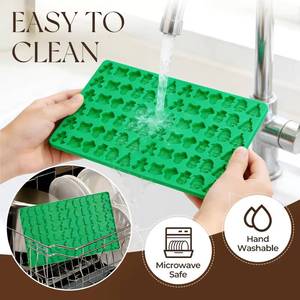 MUYULINS Factory Christmas 72-Cavity Snowman LFGB Platinum Grade Non-Stick BPA-Free <b>Silicone</b> Chocolate Candy Mold - Product Image 3