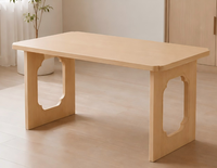 Ensemble de table à manger en bois massif 1,4 m/1,6 m/1,8 m/2 m/2,2 m/2,4 m, moderne, pour la maison, le bureau, la cuisine, durable, écologique, carré, assemblé