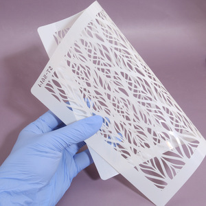 Pochoir de pulvérisation de gâteau pochoir pliable bricolage poudre <span class=keywords><strong>tamis</strong></span> cuisson décoratif dentelle gâteau outil de cuisson - Product Image 6