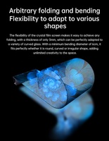 Affichage LED transparent flexible haute luminosité VORTEX pour la publicité sur les vitres