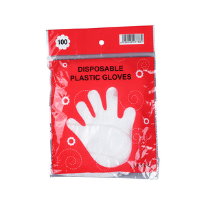 Disposable Plastic PE Gloves Transparent Thin 0.05-0.1mm For Household Beauty Hair Dyeing Barbecue Use - Product Image 4