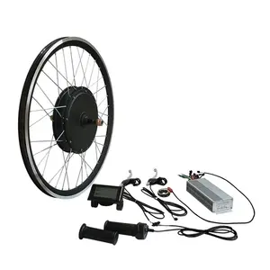 Bicicleta eléctrica de 26 ", 1000w, 48v, rueda delantera/trasera, todo en uno, Kit de conversión de Motor Hub