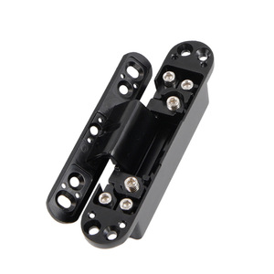 3D Concealed Hinge Door Frame 180 Degree Zinc Alloy Adjustable Cross Shape Inward Outward Opening Standard H Type Hinge - Product Image 3