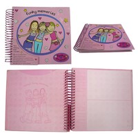 Carnet de planification à spirale rigide en carton rose écologique de haute qualité avec logo personnalisé pour l'apprentissage ludique des enfants – Échantillon gratuit