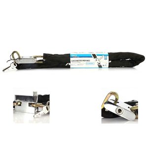 Catena antifurto 8x960mm per moto scooter biciclette auto 3 chiavi incluse-per la sicurezza mondiale della bici - Product Image 2