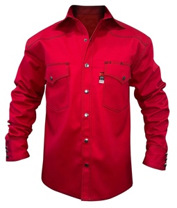 NFPA2112 HRC2 Personalizado Proteção Industrial Vestuário Resistente a Chamas FR Rated <span class=keywords><strong>Fireproof</strong></span> Men's Soldagem Trabalho Camisas 8Cal - Product Image 6