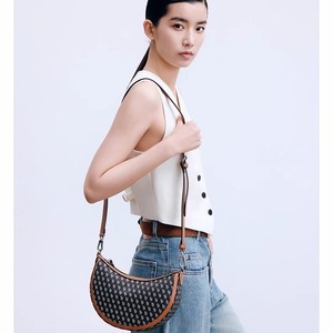 กระเป๋าสะพายข้าง Dissana Crescent <span class=keywords><strong>Dong</strong></span> <span class=keywords><strong>Jie</strong></span> รุ่นเดียวกัน ปี 2025 รุ่นใหม่ ดีไซน์โชคดี สะพายไหล่เดียว แบบสะพายใต้วงแขน สำหรับผู้หญิง มีซิป วัสดุ PU สายสะพายสามเส้น ขนาดเล็ก - Product Image 2
