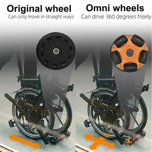 AGEKUSL 58mm Silent Omni Ezwheels Accessoires de vélo pliants pratiques pour Brompton 3Sixty Pikes Royale Easy Wheels - Product Image 6