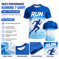 T-shirt d'entraînement sportif personnalisé en polyester 100% avec impression numérique, directement de l'usine, pour équipes, commande en gros, OEM, ODM, T-shirts par sublimation