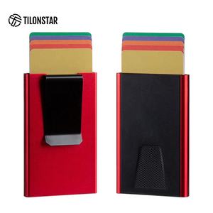 TILONSTAR TVC900c Aluminum Push Out Credit ID Card Holders With <b>Money</b> Clip - Product Image 1