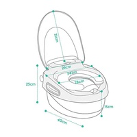 Chaise d'apprentissage de la propreté multifonctionnelle pour bébé, portable, en plastique, vente en gros