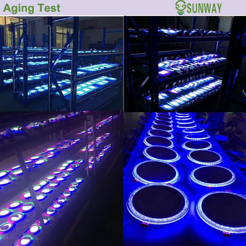 Foshan manufacturer Round Square Muti Bi- colors 16w 6w 24w 9w 3+3w 6+3w 12+4w 18+6w RGB double color led downlight