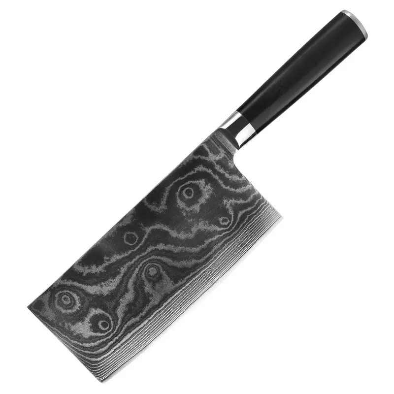 7-inch Damascus Steel Large Kitchen Knife Household Cleaver Kitchen Knife