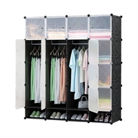 Armoire Penderie en Plastique Grande à Monter Soi-même Démontable pour Chambre, à Vendre