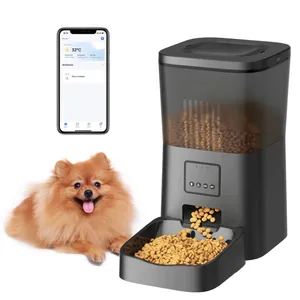 2023 la migliore vendita di tendenza Dropshipping Automatic Dog Feeder Timer Auto Pet Cat Dry Food Dispenser con zoccolo