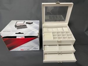 Công Suất Lớn Hộp Đồ Trang Sức Hộp Nhẫn Hộp Đa Ngăn Kéo Lưu Trữ Mặt Dây Chuyền Vòng Cổ Vòng Đeo Tay Hiển Thị Nhung Đồ Trang Sức Bangle Lớn Trường Hợp - Product Image 5