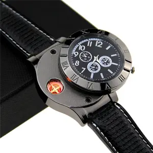 New Product Chinese Wholesale Sport Mens Watch USB Cigarette Lighter Watch