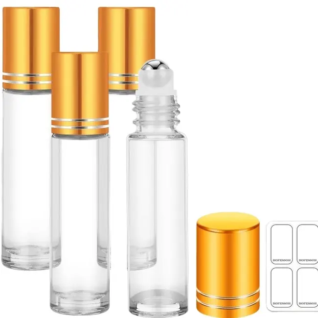 Usine Offre Spéciale personnalisée 3ML 5ML 8ML Roll-On bouteille d'huile de parfum avec boule de verre pour l'utilisation de mascara