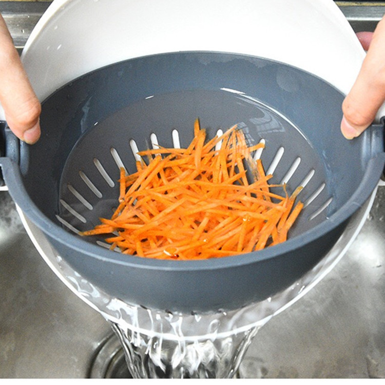 11 In 1 Multifunctional Vegetable Slicer Household Potato Chip Peeler Radish Grater Kitchen Tool Fruit Cutter Basket Accessories